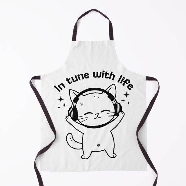 Item preview, Cute Music Cat in Headphones - In Tune With Life designed and sold by ARTmast777.