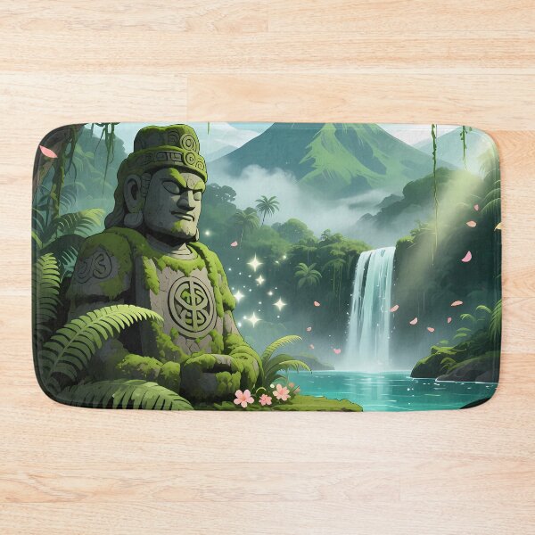 Item preview, Volcanic Island Guardian Statue Moss - Primitive Jungle designed and sold by David c.p JACQUEMET.