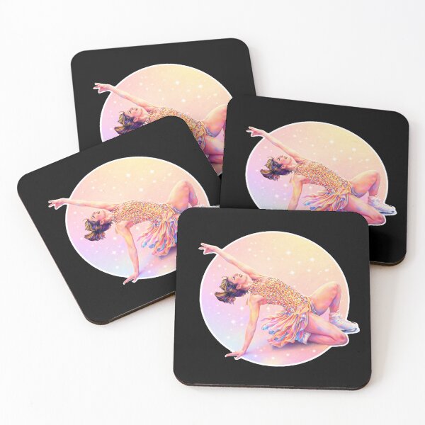 Item preview, Graceful Ice Skater Sticker, Aesthetic Figure Skating Design designed and sold by origin-arthouse.