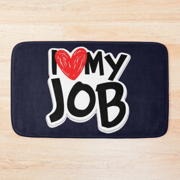 Item preview, I Love My Job Funny Quote Heart Design – Work Humor Sticker, T-Shirt, Gift for Employees & Coworkers designed and sold by WorkVibe Studio.