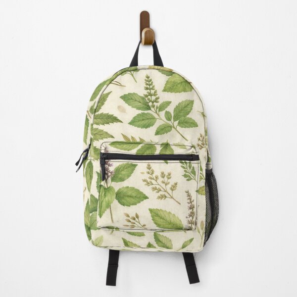 Item preview, Herbal Botanical Pattern – Organic Tulsi Neem Seamless Art designed and sold by OpenDreamArts.