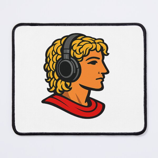Item preview, Alexander the Great Listening Music | Ancient Greek Headphones | Modern History Design designed and sold by Droosam.