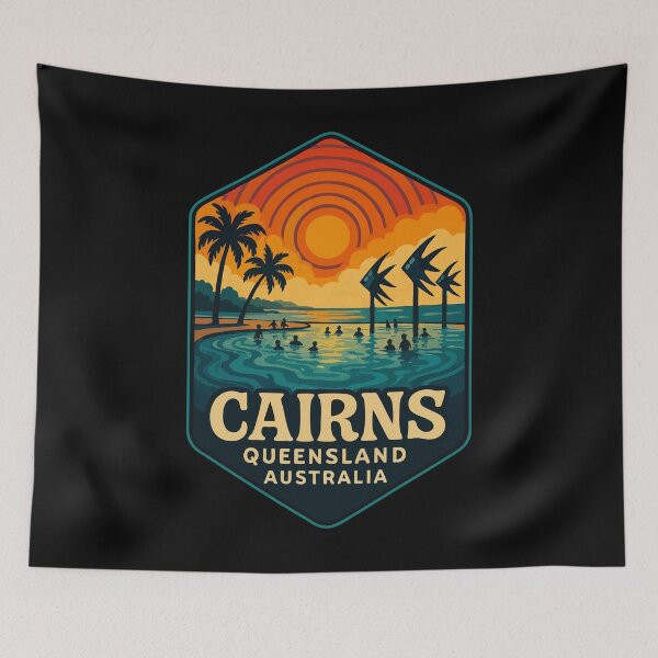 Item preview, Cairns Queensland Tropical Australia Retro Travel designed and sold by TomFrontierArt.