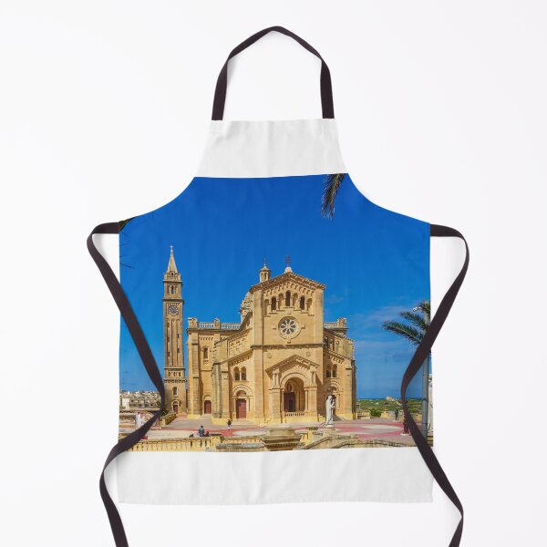 Item preview, Sunlit Stone Basilica On The Maltese Coast With Blue Sky And Bare Spring Branches In Foreground designed and sold by Nmallia.