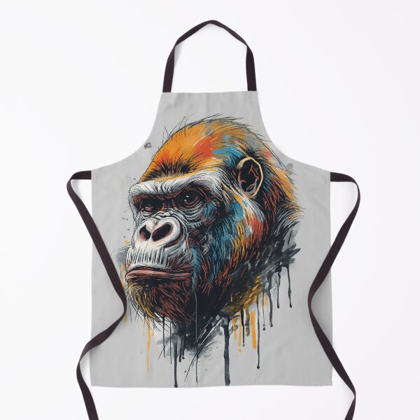 Item preview, Majestic Gorilla - Urban Street Art Portrait designed and sold by HubiUrbanStudio.