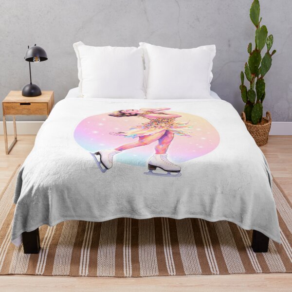 Item preview, Elegant Figure Skater Sticker, Colorful Ice Skating Art designed and sold by origin-arthouse.