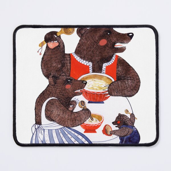 Item preview, Illustration of the Three Bears Russian fairy tale Goldilocks designed and sold by Bokonah.