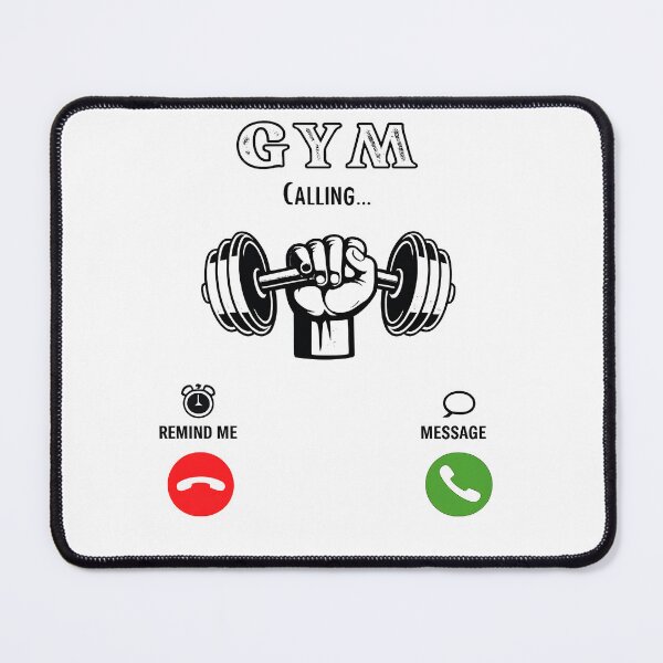Item preview, Gym is Calling – Fun Fitness Workout Design | Gym Motivation Shirt designed and sold by Mavriboy.