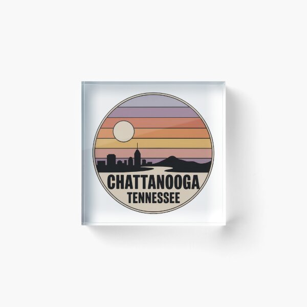 Item preview, Chattanooga Tennessee: Sunset Skyline River Mountain designed and sold by CircinusStore.