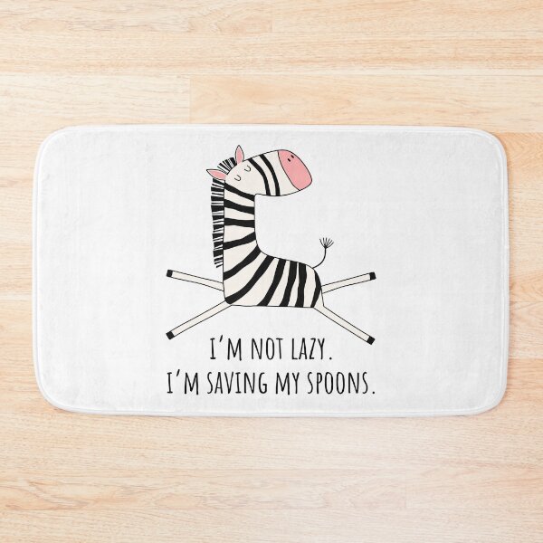 Item preview, Zebra Nap Club – I’m Not Lazy, I’m Saving Spoons designed and sold by Jesabee Designs.
