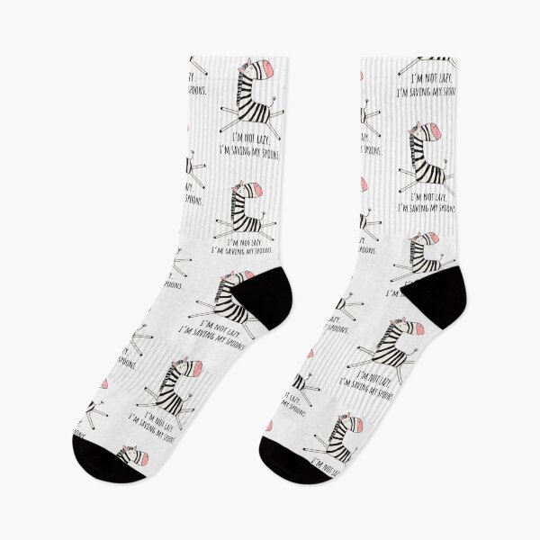 Item preview, Zebra Nap Club – I’m Not Lazy, I’m Saving Spoons designed and sold by Designs by Jesabee.