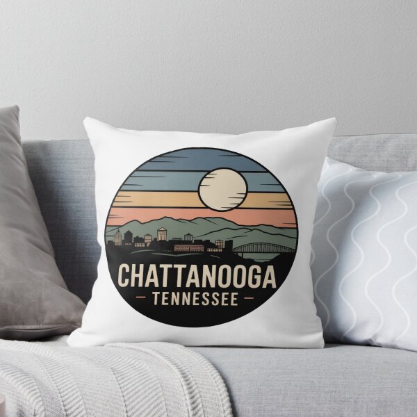 Item preview, Chattanooga Tennessee: Skyline Mountains Bridge Textured Moon designed and sold by CircinusStore.