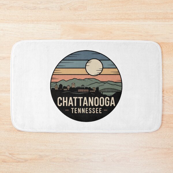 Item preview, Chattanooga Tennessee: Skyline Mountains Bridge Textured Moon designed and sold by CircinusStore.