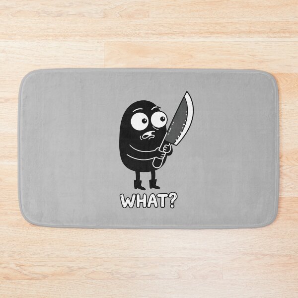Item preview, What? - Minimalist Cartoon Character Holding Object designed and sold by WowDezign.