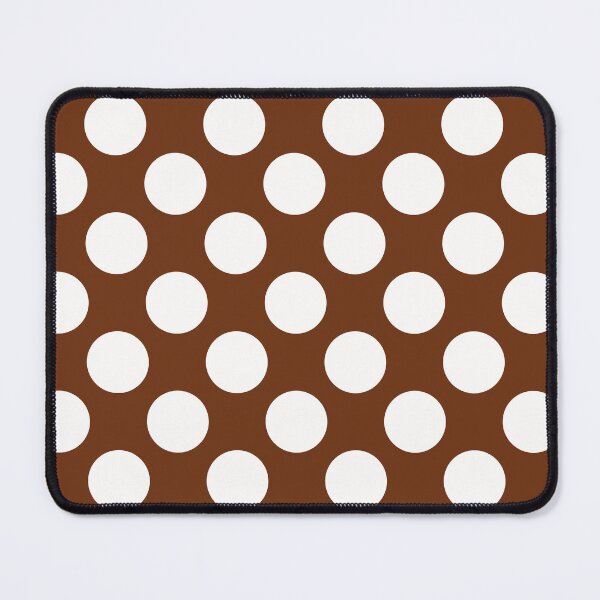 Item preview, White Large Polka dot on Brown  designed and sold by POLKAIWERX.