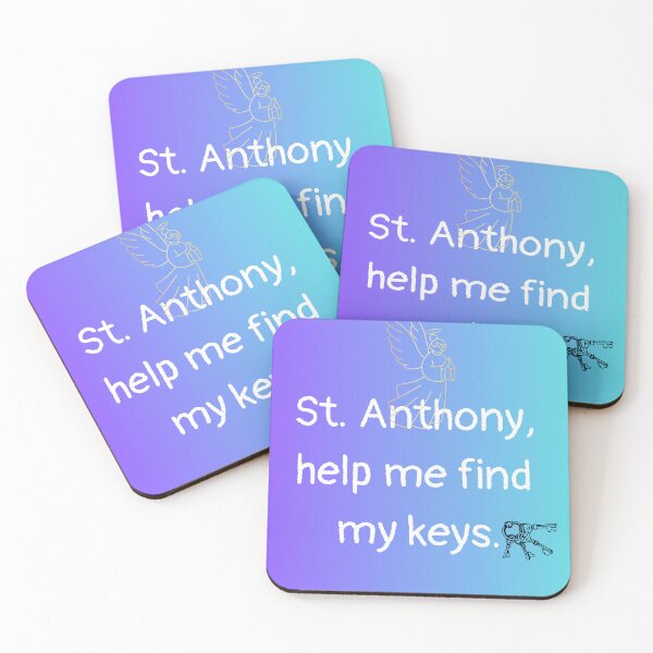 Item preview, St. Anthony – Help Me Find My Keys – Catholic Humor Design designed and sold by victorugbesales.
