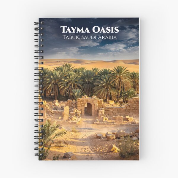 Item preview, Tayma Ancient Oasis — Historic Ruins & Palm Groves, Tabuk, Saudi Arabia designed and sold by GoldenVerseArt.