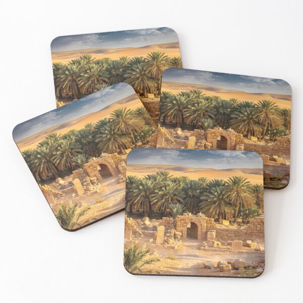 Item preview, Tayma Ancient Oasis — Historic Ruins & Palm Groves, Tabuk, Saudi Arabia designed and sold by GoldenVerseArt.