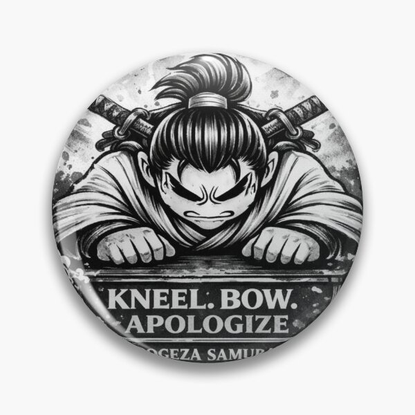 Item preview, 	Apologetic Samurai Character Illustration’s designed and sold by Dogeza-Samurai.