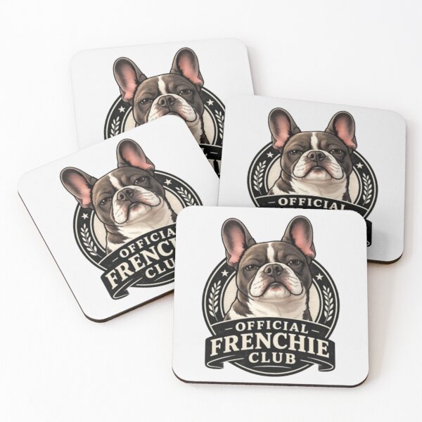 Item preview, French Bulldog Owners Club – Official Frenchie Club Vintage Badge Design designed and sold by Frenchie Fever.