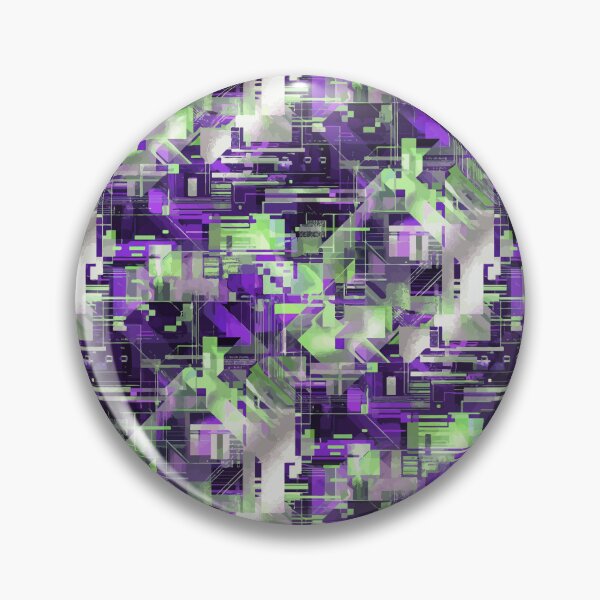 Item preview, Neon Glitch Geometry in Cyberpunk Grid Chaos designed and sold by RidaSalArt.