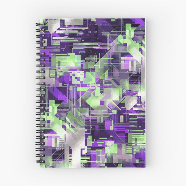 Item preview, Neon Glitch Geometry in Cyberpunk Grid Chaos designed and sold by RidaSalArt.