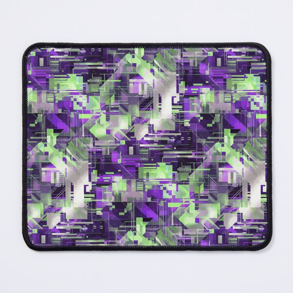 Item preview, Neon Glitch Geometry in Cyberpunk Grid Chaos designed and sold by RidaSalArt.