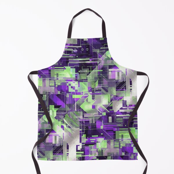 Item preview, Neon Glitch Geometry in Cyberpunk Grid Chaos designed and sold by RidaSalArt.