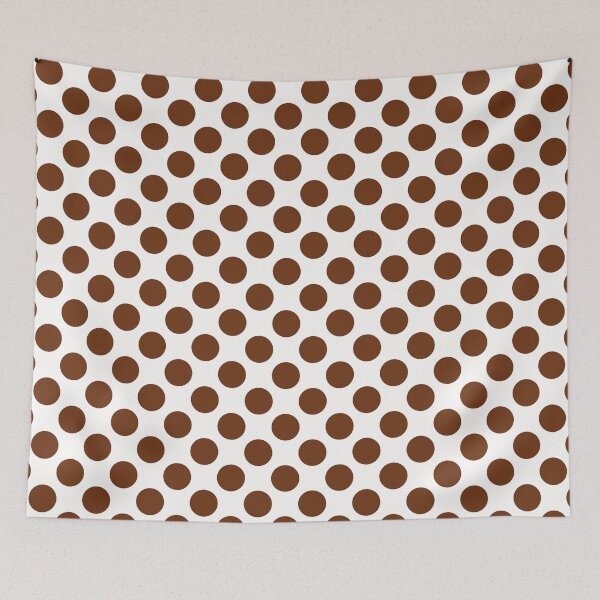 Item preview, Brown Polka Dots On White designed and sold by POLKAIWERX.