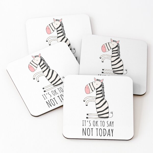 Item preview, Zebra Strong - It's Okay To Say Not Today designed and sold by Jesabee Designs.