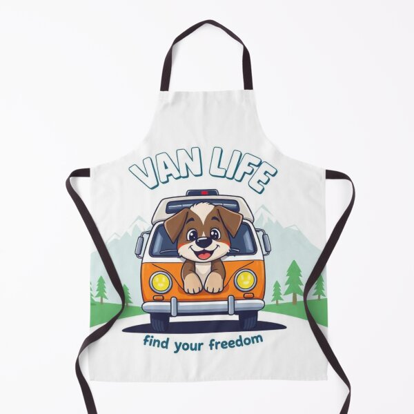 Item preview, Van Life Dog Adventure – Cute Camper Puppy Cartoon | Travel Freedom Illustration designed and sold by HOODYBUDSTYLES.