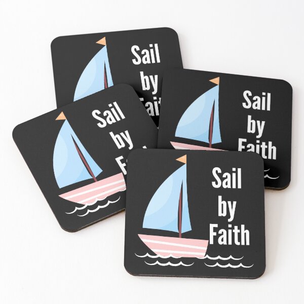 Item preview, Sail by Faith Christian Sailboat – Inspirational Nautical Faith Apparel designed and sold by Living Hope Studio .