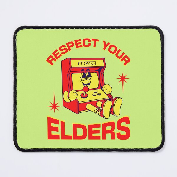 Item preview, Respect Your Elders Retro Arcade Machine Video Game Vintage designed and sold by Abaseen.