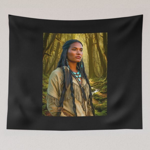 Item preview, POCAHONTAS - Wall Art - Native American Woman designed and sold by DBM Photo Art 1.