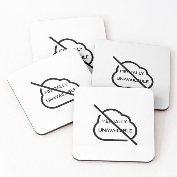 Item preview, "Mentally Unavailable" Funny Graphic | Sarcastic Introvert Design designed and sold by PrintofAngel.
