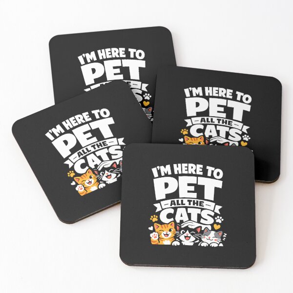 Item preview, I'M HERE TO PET ALL THE CATS designed and sold by KISHNAY-FASHION.