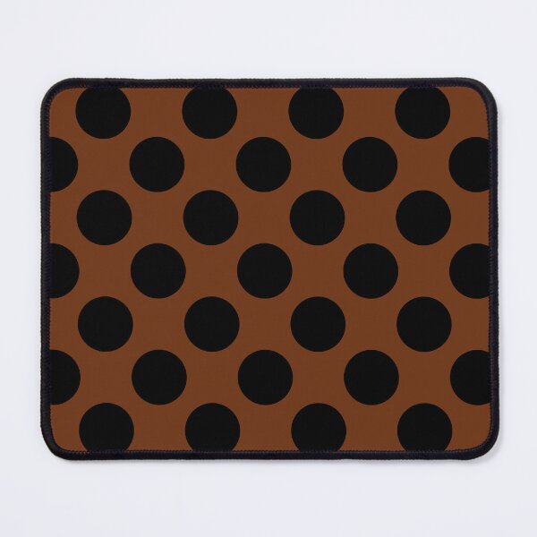 Item preview, Black Large Polka dot on Brown designed and sold by POLKAIWERX.