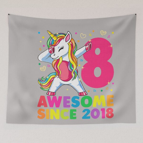 Item preview, 8 Years Old Unicorn Dabbing 8th Birthday Girl Unicorn Party designed and sold by GreggRoss.
