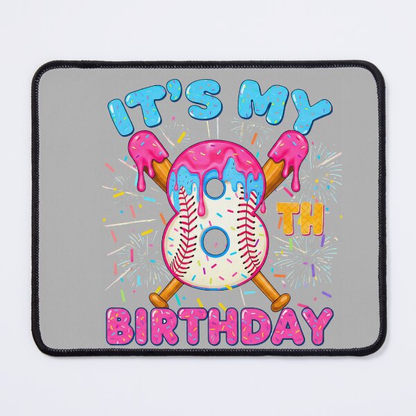 Item preview, 8th Birthday Baseball 8 Year Old Ice Cream Drip Boy Baseball designed and sold by GreggRoss.