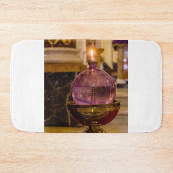 Item preview, Ornate Antique Glass Lamp With Gold Metal Stand and Warm Glowing Light in Interior designed and sold by Nmallia.