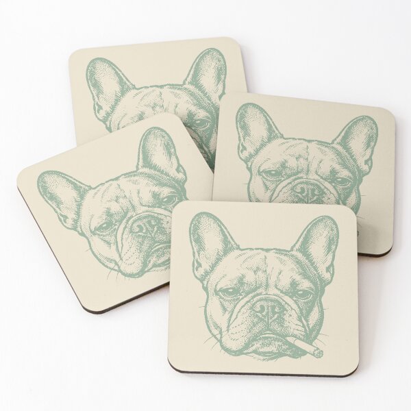 Item preview, Smoking French Bulldog. designed and sold by EunsooLee.