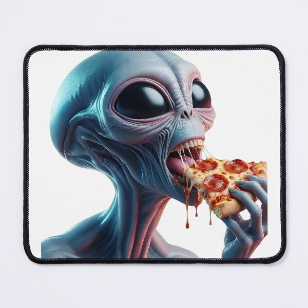 Item preview, Alien Pizza Night — First Taste of Earth designed and sold by FlatlineArtCo.