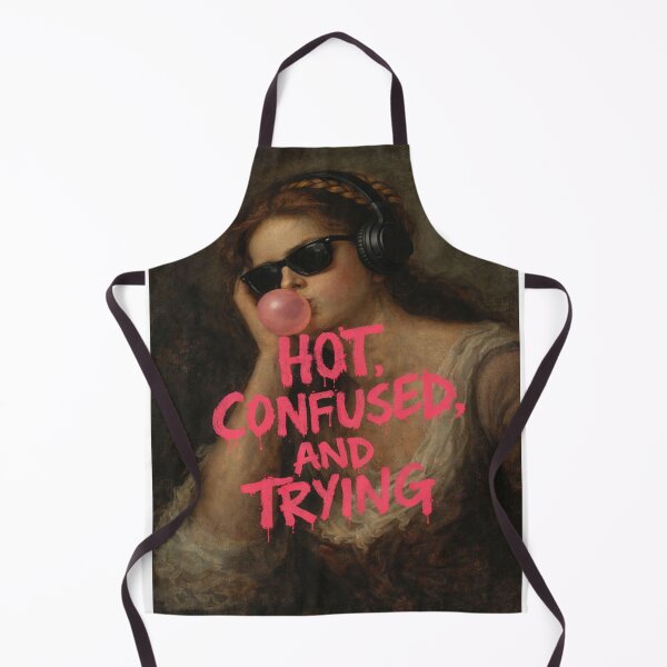 Item preview, Hot, Confused, and Trying – Chaotic Girl Classical Art  designed and sold by Quiet Sun.