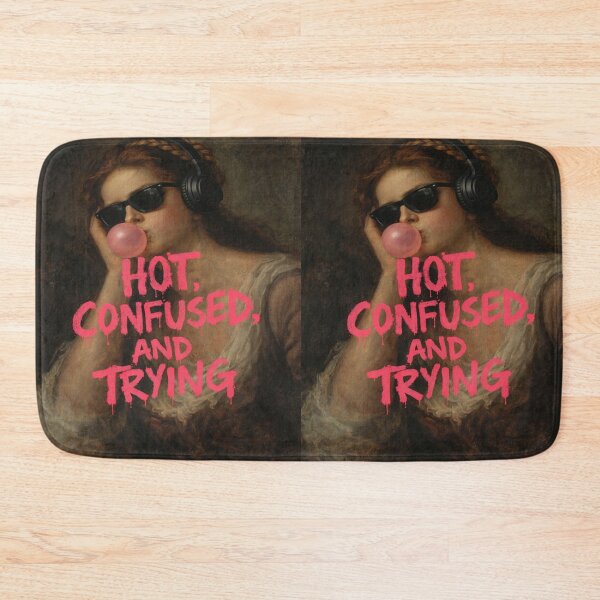 Item preview, Hot, Confused, and Trying – Chaotic Girl Classical Art  designed and sold by Quiet Sun.