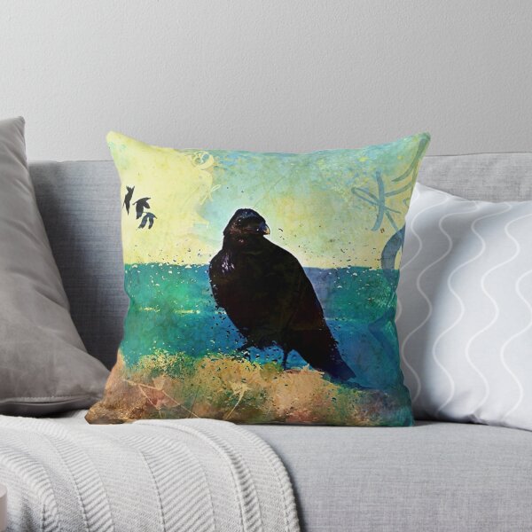 The Raven Throw Pillow