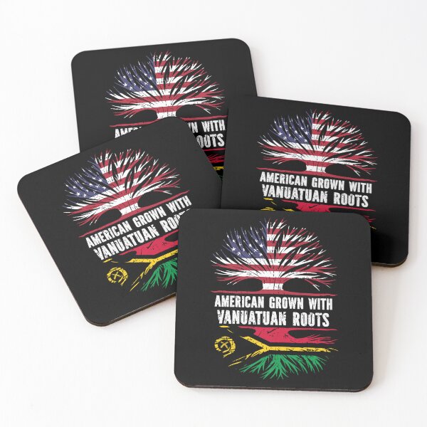 Item preview, American Grown with Vanuatuan Roots USA Flag designed and sold by CosmoKitsch.