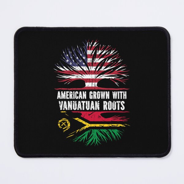 Item preview, American Grown with Vanuatuan Roots USA Flag designed and sold by CosmoKitsch.