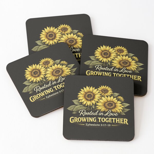 Item preview, Rooted in Love Growing Together Sunflower Christian Design designed and sold by LanternForge.