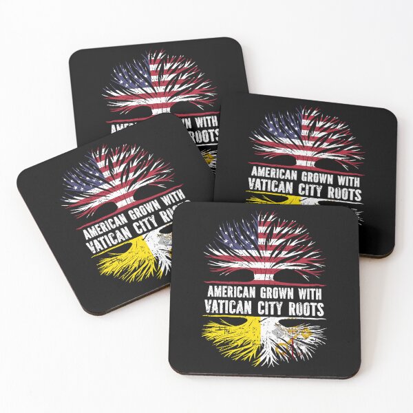 Item preview, American Grown with Vatican City Roots USA Flag designed and sold by CosmoKitsch.
