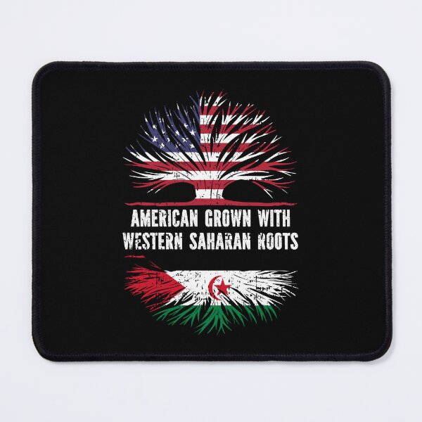 Item preview, American Grown with Western Saharan Roots USA Flag designed and sold by CosmoKitsch.
